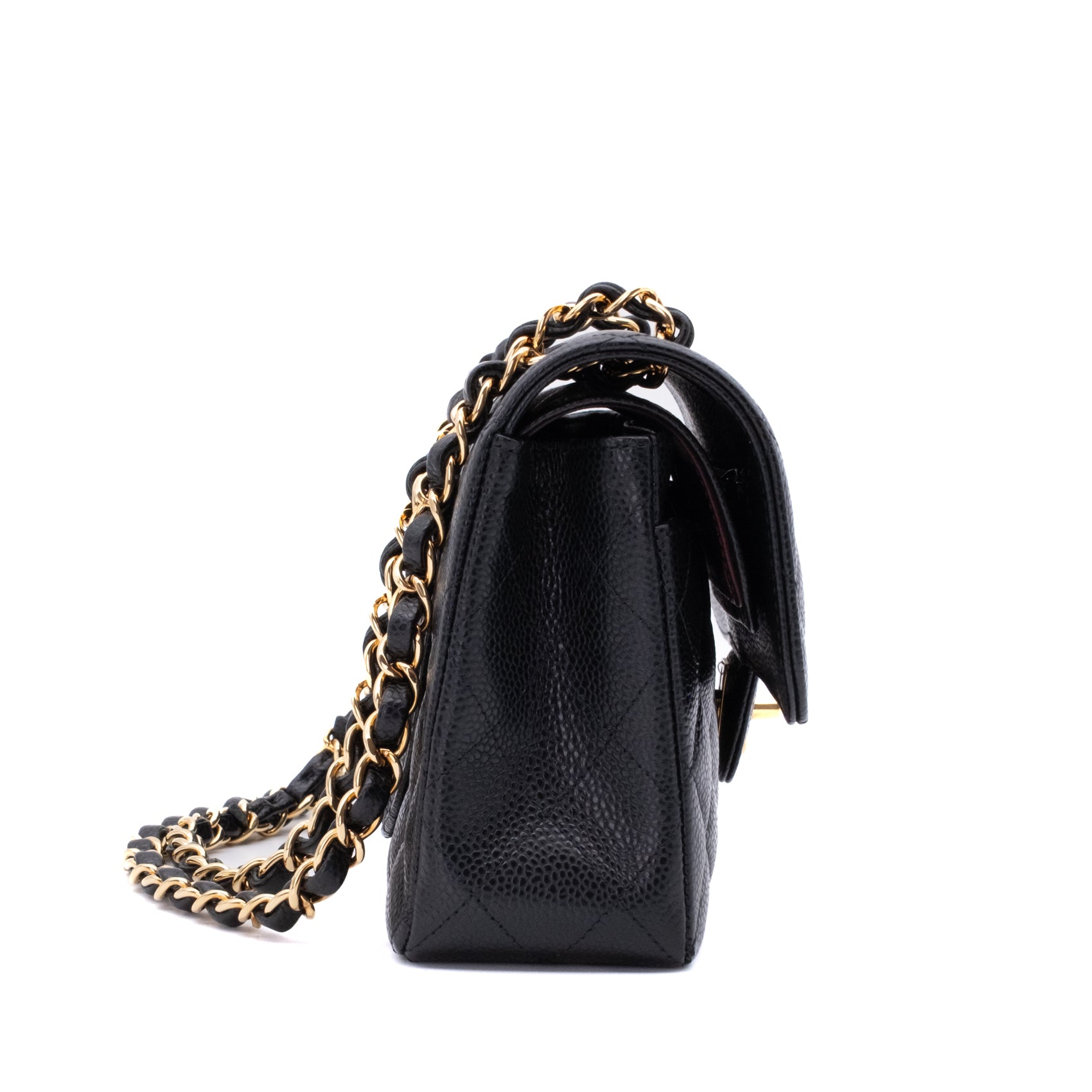 Chanel Classic Double Flap Bag Small Caviarleder Schwarz GHW