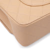 Chanel Classic Double Flap Bag Medium Caviarleder Beige GHW
