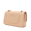 Chanel Classic Double Flap Bag Medium Caviarleder Beige GHW