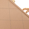 Chanel Classic Double Flap Bag Medium Caviarleder Beige GHW