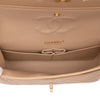 Chanel Classic Double Flap Bag Medium Caviarleder Beige GHW