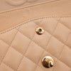Chanel Classic Double Flap Bag Medium Caviarleder Beige GHW