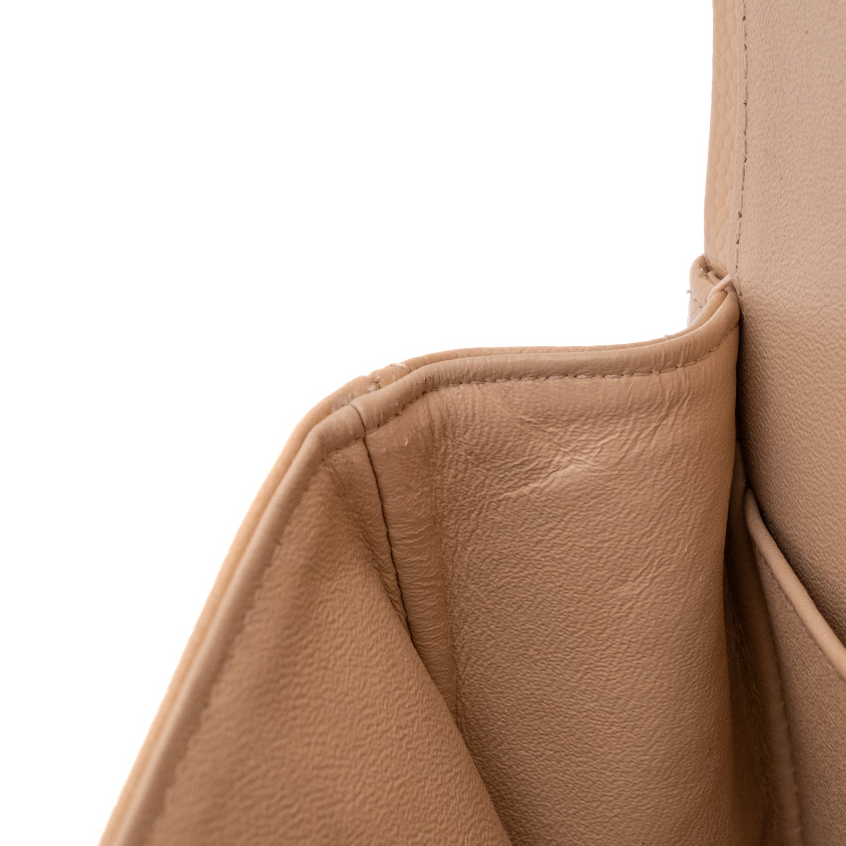 Chanel Classic Double Flap Bag Medium Caviarleder Beige GHW