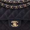 Chanel Double Flap Bag Medium Caviarleder Schwarz GHW