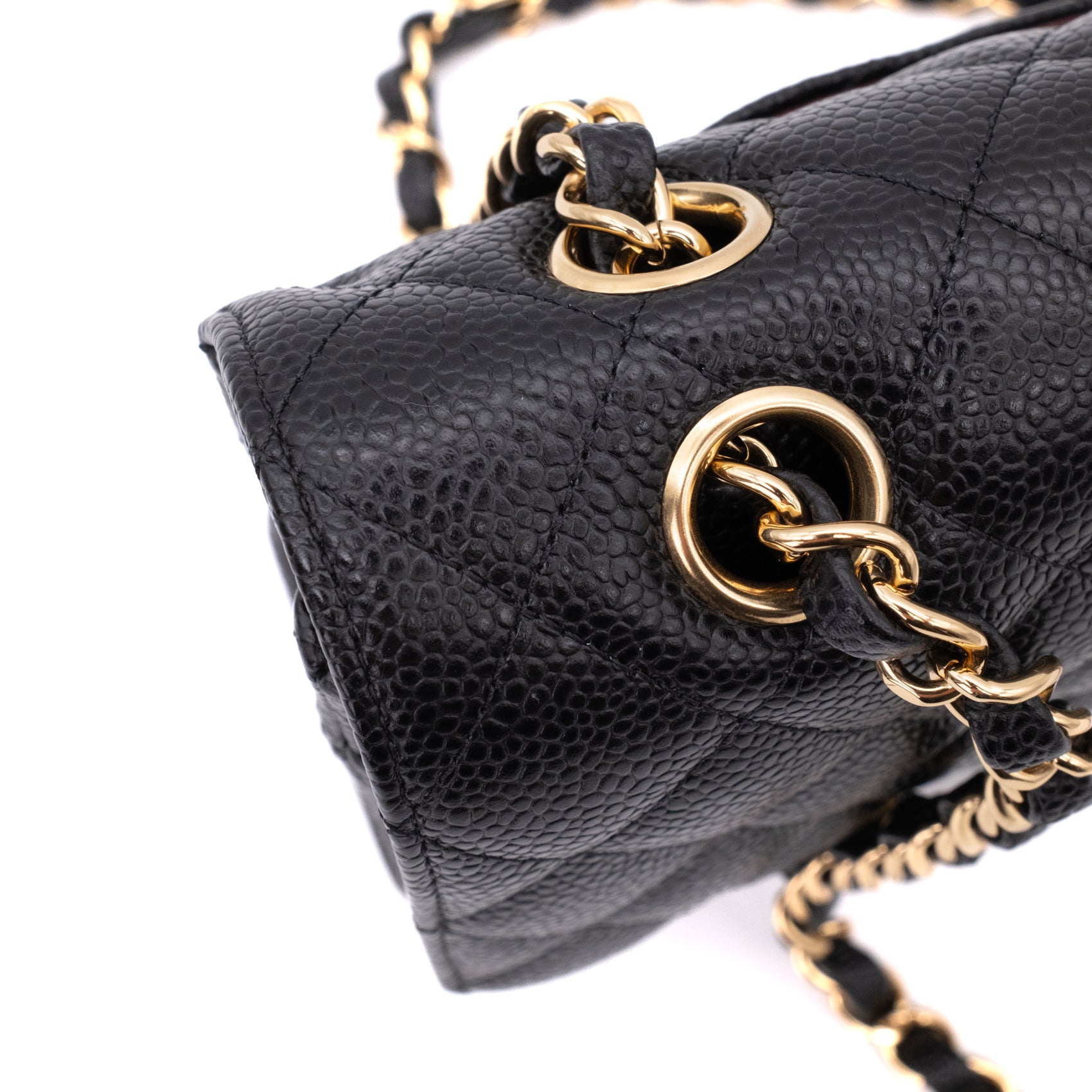 Chanel Double Flap Bag Medium Caviarleder Schwarz GHW