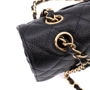 Chanel Double Flap Bag Medium Caviarleder Schwarz GHW