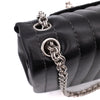 Chanel Classic Single Flap Medium Lammleder Schwarz Mademoiselle Vertical Quilted SHW