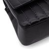 Chanel Classic Single Flap Medium Lammleder Schwarz Mademoiselle Vertical Quilted SHW