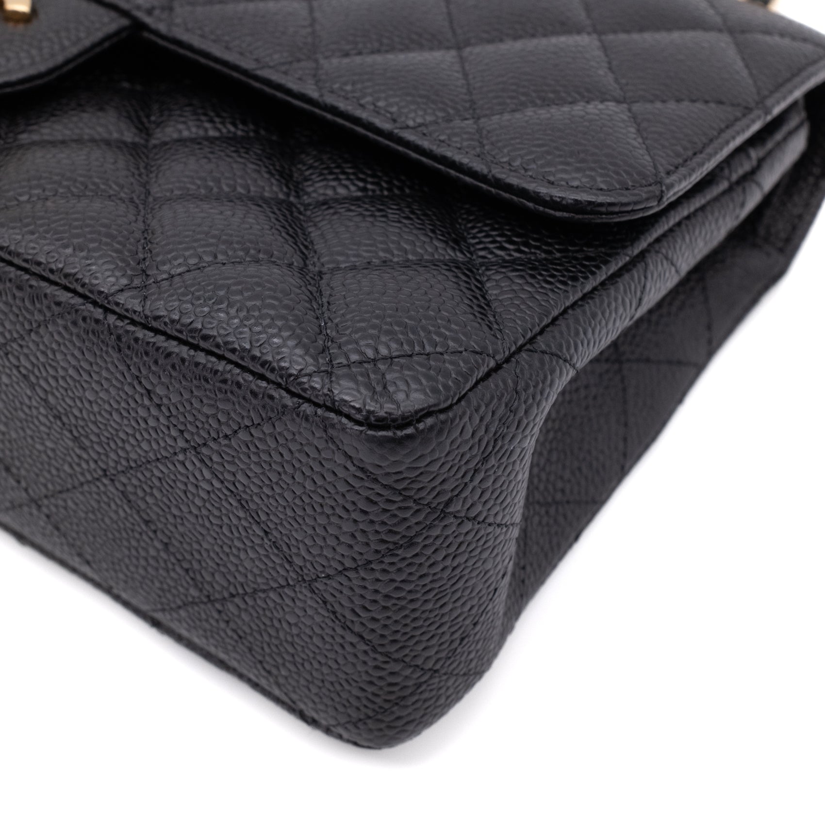 Chanel Double Flap Bag Medium Caviarleder Schwarz GHW
