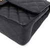 Chanel Double Flap Bag Medium Caviarleder Schwarz GHW