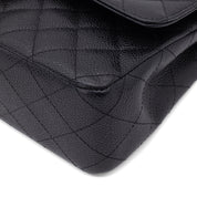 Chanel Double Flap Bag Medium Caviarleder Schwarz GHW