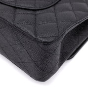 Chanel Double Flap Bag Medium Caviarleder Schwarz GHW