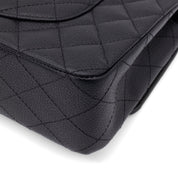 Chanel Double Flap Bag Medium Caviarleder Schwarz GHW
