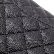Chanel Double Flap Bag Medium Caviarleder Schwarz GHW