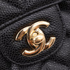 Chanel Double Flap Bag Medium Caviarleder Schwarz GHW