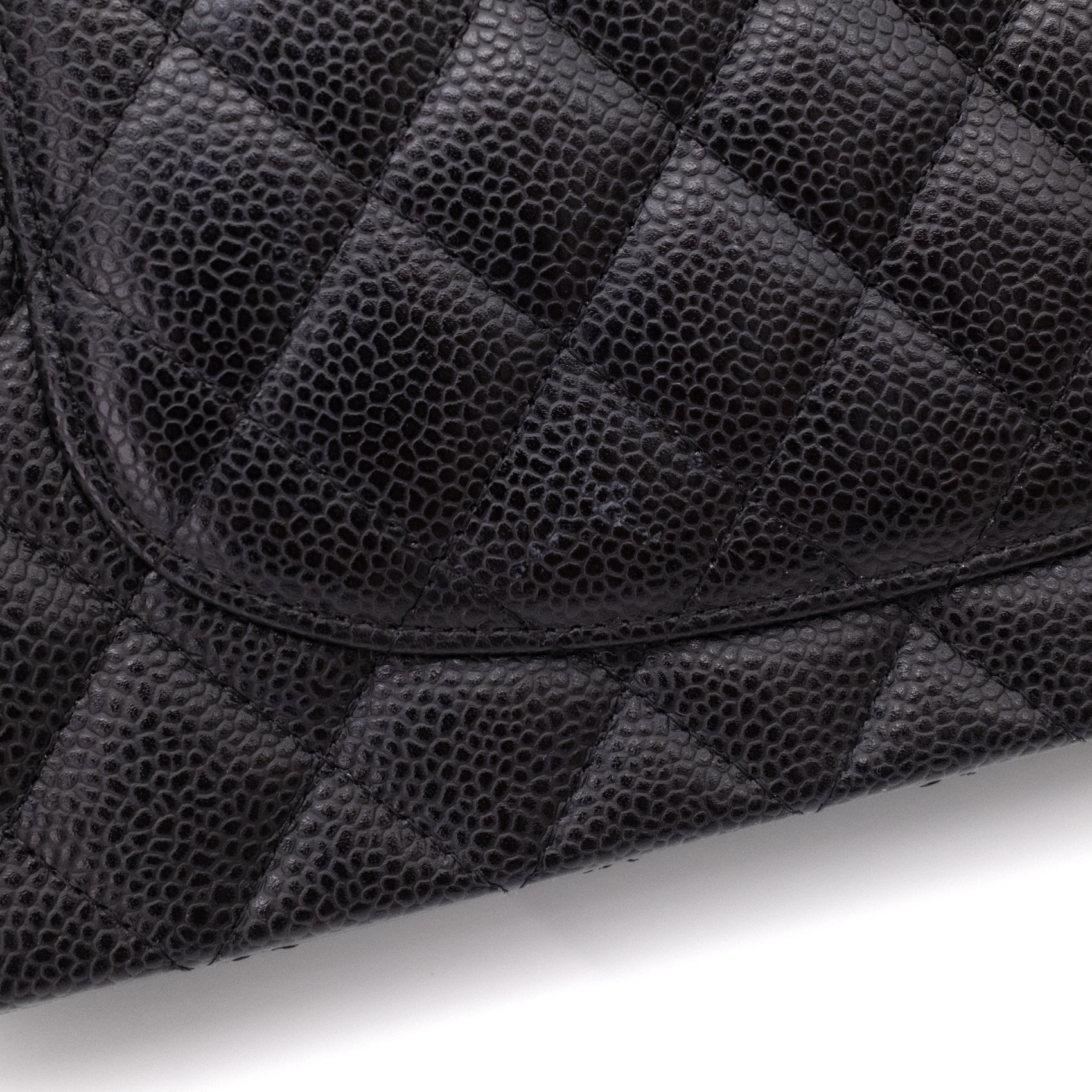 Chanel Double Flap Bag Medium Caviarleder Schwarz GHW