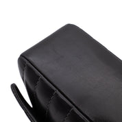 Chanel Classic Single Flap Medium Lammleder Schwarz Mademoiselle Vertical Quilted SHW