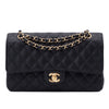 Chanel Double Flap Bag Medium Caviarleder Schwarz GHW