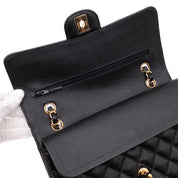 Chanel Double Flap Bag Medium Caviarleder Schwarz GHW