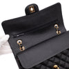 Chanel Double Flap Bag Medium Caviarleder Schwarz GHW