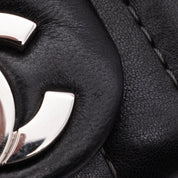 Chanel Classic Single Flap Medium Lammleder Schwarz Mademoiselle Vertical Quilted SHW