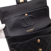 Chanel Double Flap Bag Medium Caviarleder Schwarz GHW