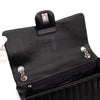 Chanel Classic Single Flap Medium Lammleder Schwarz Mademoiselle Vertical Quilted SHW