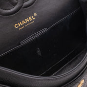 Chanel Double Flap Bag Medium Caviarleder Schwarz GHW
