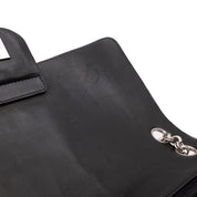 Chanel Classic Single Flap Medium Lammleder Schwarz Mademoiselle Vertical Quilted SHW