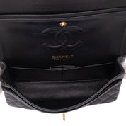 Chanel Double Flap Bag Medium Caviarleder Schwarz GHW