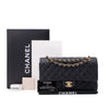 Chanel Double Flap Bag Medium Caviarleder Schwarz GHW