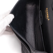 Chanel Double Flap Bag Medium Caviarleder Schwarz GHW