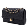 Chanel Double Flap Bag Medium Caviarleder Schwarz GHW