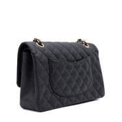 Chanel Double Flap Bag Medium Caviarleder Schwarz GHW