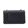 Chanel Double Flap Bag Medium Caviarleder Schwarz GHW