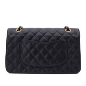 Chanel Double Flap Bag Medium Caviarleder Schwarz GHW