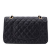 Chanel Double Flap Bag Medium Caviarleder Schwarz GHW