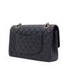 Chanel Double Flap Bag Medium Caviarleder Schwarz GHW