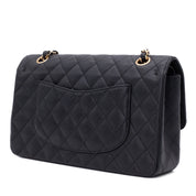 Chanel Double Flap Bag Medium Caviarleder Schwarz GHW