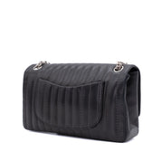 Chanel Classic Single Flap Medium Lammleder Schwarz Mademoiselle Vertical Quilted SHW
