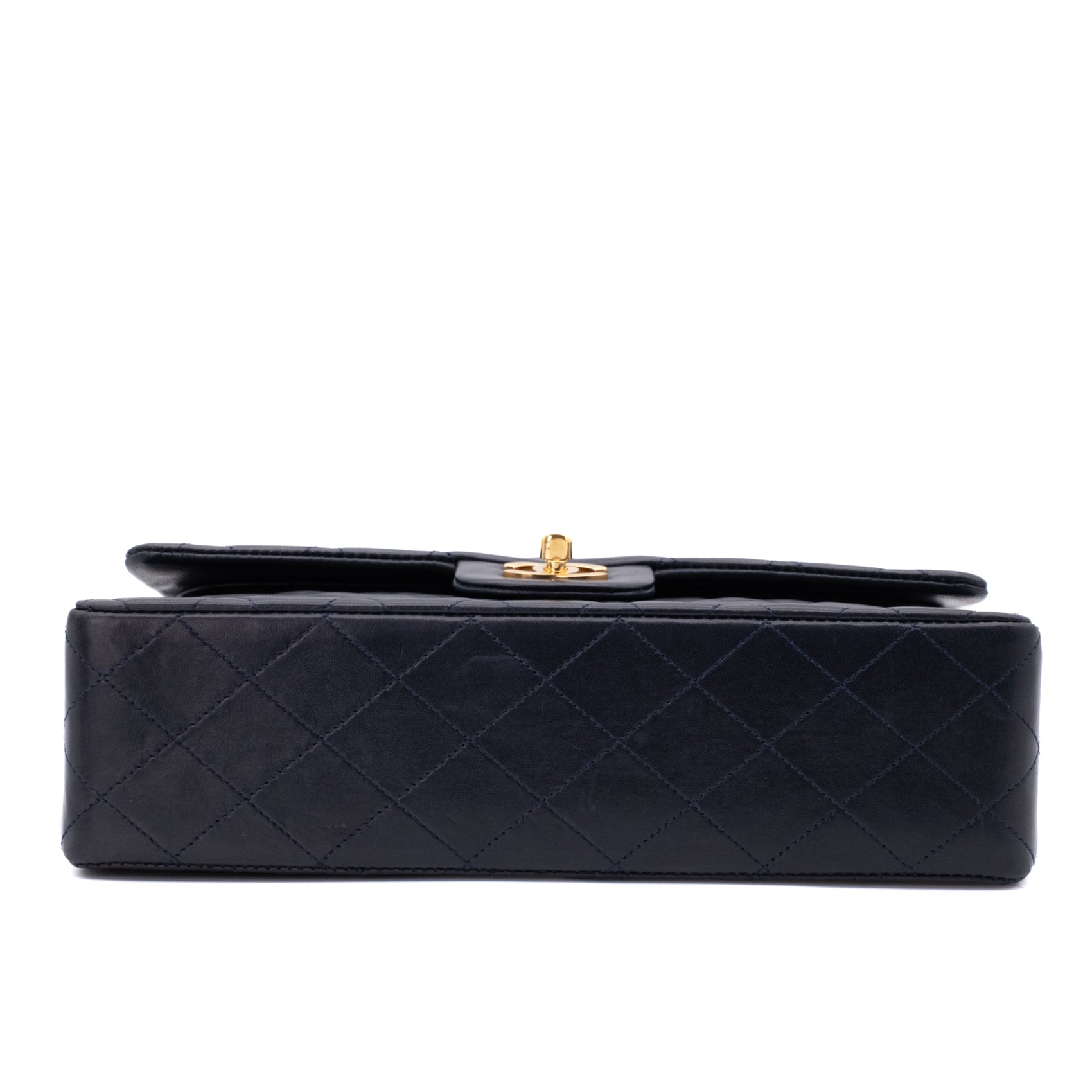 Chanel Classic Double Flap Medium Lammleder Dunkelblau GHW 24k