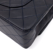 Chanel Classic Double Flap Medium Lammleder Dunkelblau GHW 24k