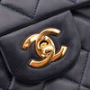 Chanel Classic Double Flap Medium Lammleder Dunkelblau GHW 24k