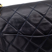 Chanel Classic Double Flap Bag Medium Lammleder Dunkelblau GHW 24k
