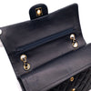 Chanel Classic Double Flap Medium Lammleder Dunkelblau GHW 24k