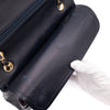 Chanel Classic Double Flap Medium Lammleder Dunkelblau GHW 24k