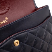 Chanel Classic Double Flap Medium Lammleder Dunkelblau GHW 24k