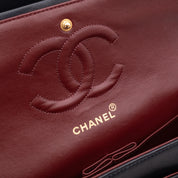 Chanel Classic Double Flap Bag Medium Lammleder Dunkelblau GHW 24k