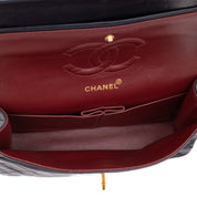 Chanel Classic Double Flap Bag Medium Lammleder Dunkelblau GHW 24k