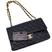 Chanel Classic Double Flap Bag Medium Lammleder Dunkelblau GHW 24k